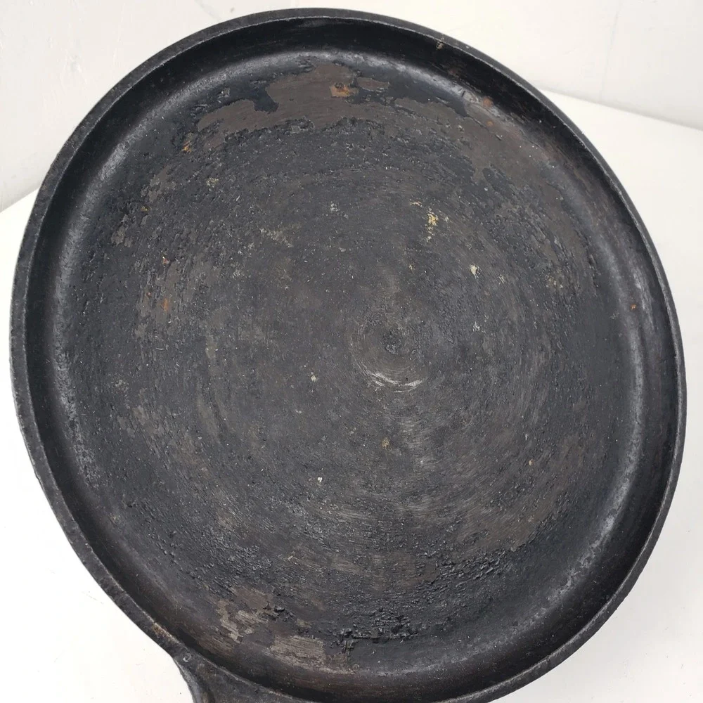 Antique Cast Iron Griddle Southern Mystery Skillet 10